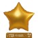 Foil ball 18 "Star", matte, gold color
