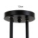 Lamp "Fate" 4x60W E27 black