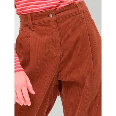 Pants for girls, height 122 cm, brown color-10