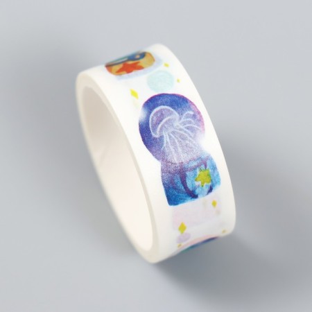Glue tape Paper "Witch Utility" set 10 pcs width. 0.5/1/1.5/3 cm dl. 2 m-3