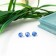 Acrylic beads "Round" 8 mm, 25 gr. Blue mix