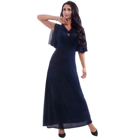 Women's dress, size 44, black color, blue