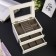 Casket wood for jewelry "Cell" white 13.8x16.5x24 cm