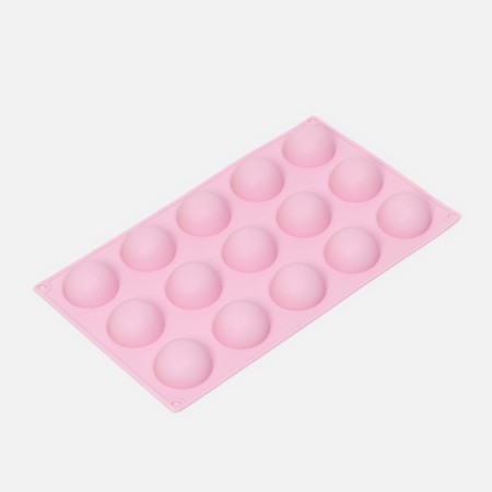 Baking uniform of the “hemispheres” shade, silicone, 29 × 17 cm, 15 cells (D = 4 cm), color mix-5