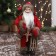 Santa Claus "in a red suit, with sleds" 30x15 cm
