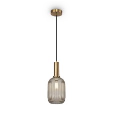 Suspension lamp Freya Fr8013PL-01AM Zelma, 130x130x1330 mm, E27, 1x40W, brass color