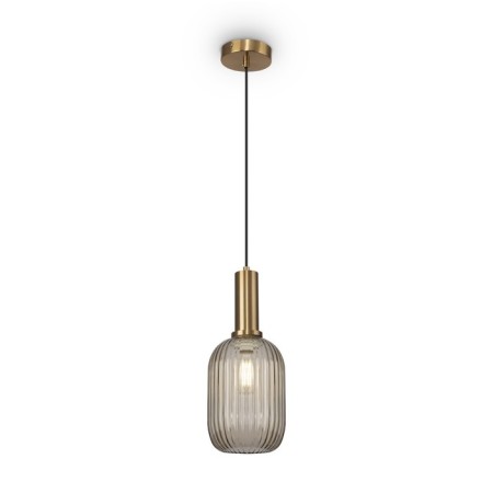 Suspension lamp Freya Fr8013PL-01AM Zelma, 130x130x1330 mm, E27, 1x40W, brass color