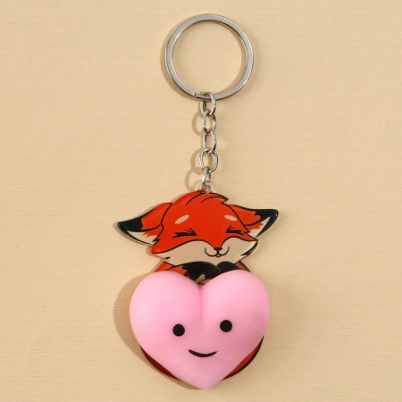 Trick of the Clay Magor "Fox with Heart" 4.6 x 7 cm-3