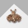 Brooch "Fly", green color in gold