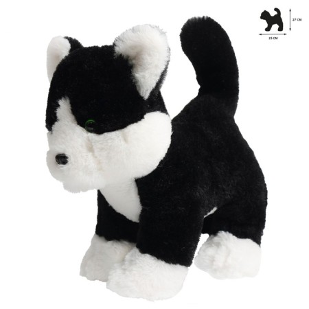Soft toy "Black and white kitten", 27 cm-3