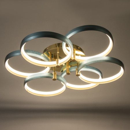 Chase with DND "WINLLA" LED 204W 3000-6000K blue-gold 80x80x11 cm Bayerlux-3