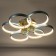 Chase with DND "WINLLA" LED 204W 3000-6000K blue-gold 80x80x11 cm Bayerlux
