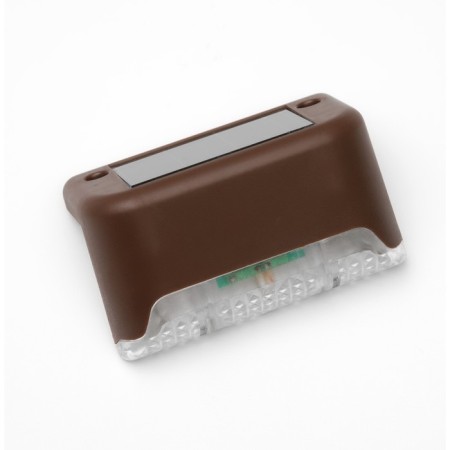 Garden lamp on a sunny battery, 8 × 4.5 × 4.5 cm, 1 LED, glow white, brown-2