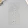 Stick plastic rhinestones for hair "circles" silver 25x13 cm