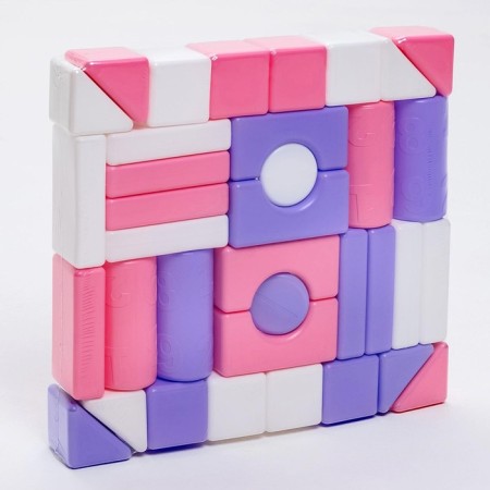 Construction set, 36 elements, 60 × 60, pink color-6