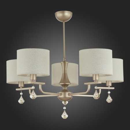 Suspended EVOLUCE lamp. Sle107703-05. Elida. 5x40 W, E14, 69.5x69.5x34 cm, Shampan-4
