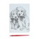 Engraving "puppy caresses" A5, with a metallic effect "holography"