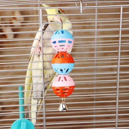A toy for a parrot "Fun" with 3 balls, mix
