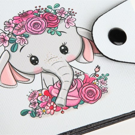 Wallet on the button, the color is white-3
