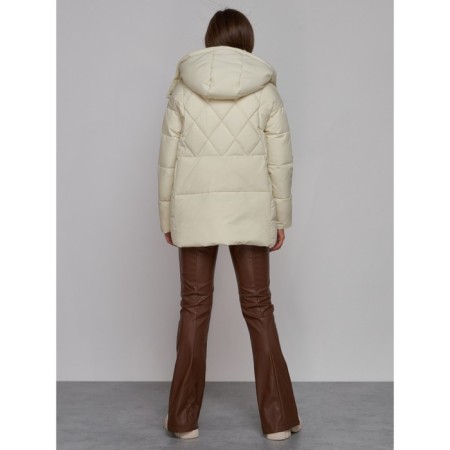Winter jacket, size 48, beige color-4