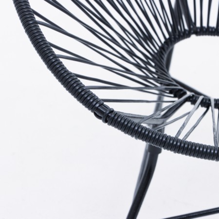 A set of furniture "Shell": a chair and a table, black-3
