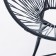 A set of furniture "Shell": a chair and a table, black