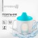Drunker - a cup 2 in 1 children's training, solid nose, 150 ml., With handles, blue color