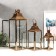 Summary metal, glass Lantern "Points" copper nr 3 pcs 55x18x18 37.5x14.5x14.5 26x10x10 cm