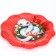 New Year. Glass plate "With New Happiness", 23 cm