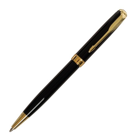 Handle Gift ball in the leatherette case is swivel pb s, black/gold housing-1