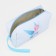 Cosmetic bag with a handle, a blue color