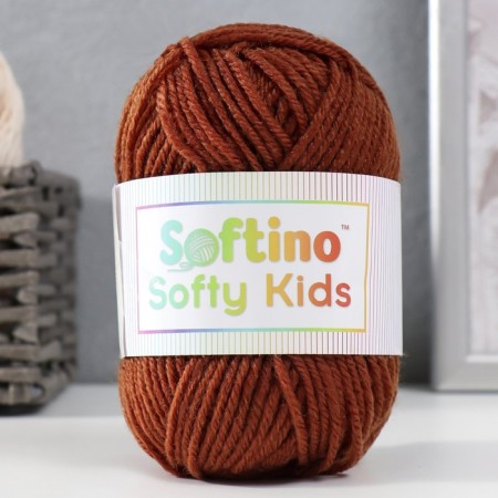 Yarn 100% acrylic "Softy Kids" 90m ± 5m 50 g color Gorky chocolate