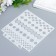 Plastic stencil "Geometric patterns" 13x14 cm