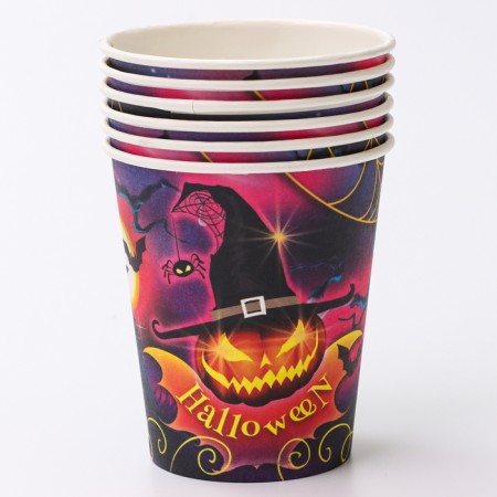 A one -time paper glass "Happy Halloween", 250 ml-3