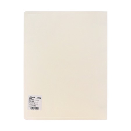 Folder on 4 rings A4, Calligrata, 40 mm, 700 μm, panoramic, with facial pockets, white-6