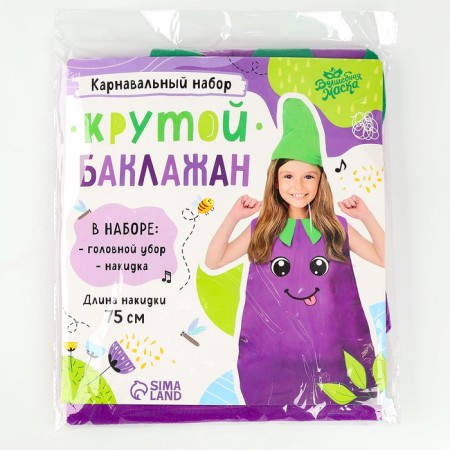 Carnival set "Cool eggplant", felt-10
