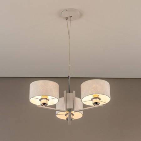Suspended chandelier Citilux "Tilda" CL469130, 55x55x30 cm, 3x75W, E27, white color-1