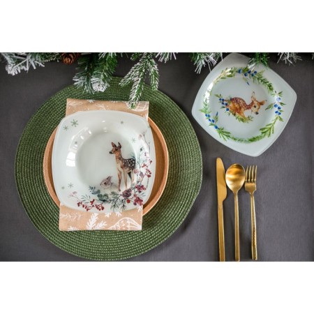Deep plate "Forest animals", 20 cm-3