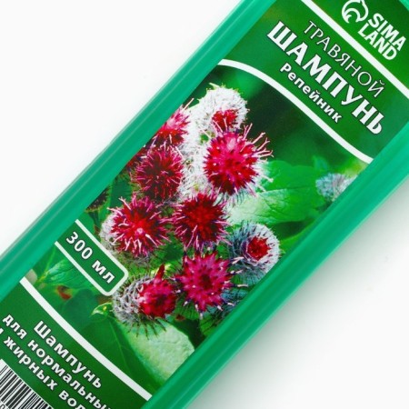 Hair grass shampoo with burdock extract, 300 ml, beauty pantry-3