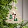 Christmas tree toy "Christmas tree with a snowman", from batteries, a glow of warm white
