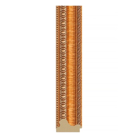 Mirror in the baguette frame, gold beads on bronze 60 mm, 51x71 cm-2