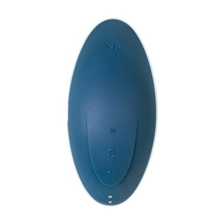 Vacuum-wave contactless stimulator of the Satiffyer Vulva Lover 1 clitoris, silicone, blue color-8