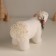 Decor "White Bear with a New Year's branch" 12x20.5x9 cm