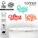 New Year's Topper for the Cake "Happy New Year", mix, assorted