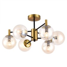 Catilux Catilux chandelier CL143163 54x54x30 cm, 6x40W, E14, brown color