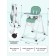 Children's stool for children's farfello dreamy, evergreen color