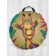 Pillow Siddle "Multi -colored giraffe", decorative, D = 52 cm