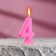 Candle in a cake on a skewer, number 4, mix, 4.5x2.5 cm