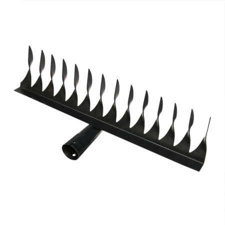 Robble straight, twisted tooth, 14 tooths, metal, tuleyka 30 mm, without cuttings-1