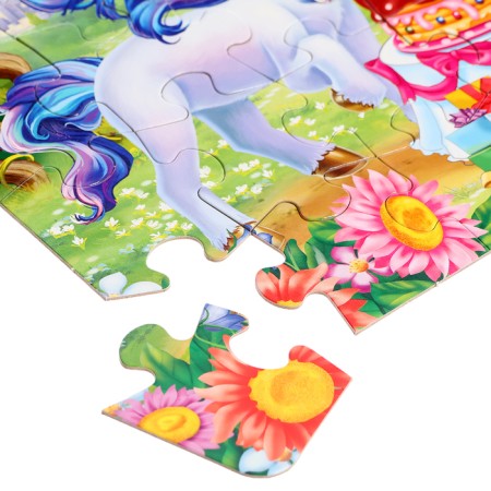 Maxi-Puzzles 2 in 1 “Unicorns + dinosaurs No. 3”, 35 and 35 elements-3